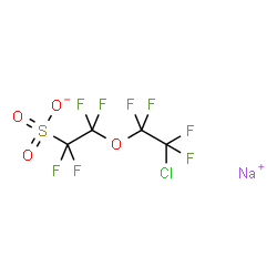 2-(2-CHLORO-1,1,2,2-TETRAFLUOROETHOXY)-1,1,2,2-TETRAFLUORO-ETHANESULFONIC ACID, SODIUM SALT Structure