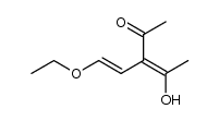 3-(2-Ethoxy)vinylpentane-2,4-dione结构式