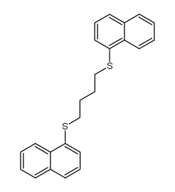 1,4-bis(naphthalen-1-ylthio)butane Structure