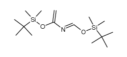 1,3-bis(tert-butyldimethylsilyloxy)-2-aza-1,3-butadiene Structure