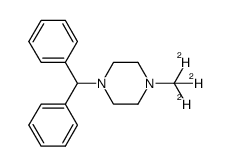 d3-1-benzhydryl-4-methylpiperazine structure