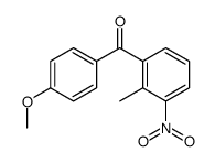 (4-methoxyphenyl)-(2-methyl-3-nitrophenyl)methanone结构式