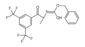 benzyl N-[(2R)-1-[3,5-bis(trifluoromethyl)phenyl]-1-oxopropan-2-yl]carbamate结构式