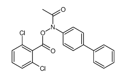 N-(1,1'-Biphenyl)-4-yl-N-((2,6-dichlorobenzoyl)oxy)acetamide structure