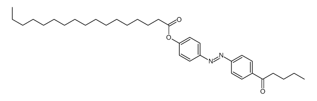 [4-[(4-pentanoylphenyl)diazenyl]phenyl] heptadecanoate Structure