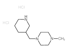 1-Methyl-4-(3-piperidinylmethyl)piperazine dihydrochloride结构式