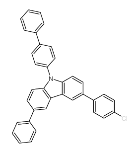 9H-Carbazole, 9-[1,1'-biphenyl]-4-yl-3-(4-chlorophenyl)-6-phenyl- picture