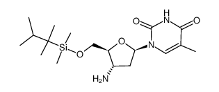 5'-O-thexyldimethylsilyl-3'-amino-3'-deoxythymidine Structure