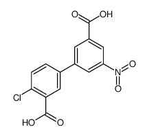 5-(3-carboxy-5-nitrophenyl)-2-chlorobenzoic acid结构式