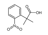 2-Methyl-2-(2-nitrophenyl)propanoicacid structure