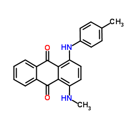 1-(Methylamino)-4-p-toluidinoanthraquinone structure