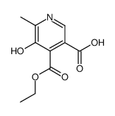 3,4-Pyridinedicarboxylic acid,5-hydroxy-6-methyl-,4-ethyl ester结构式