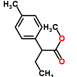 Methyl 2-(4-methylphenyl)butanoate结构式