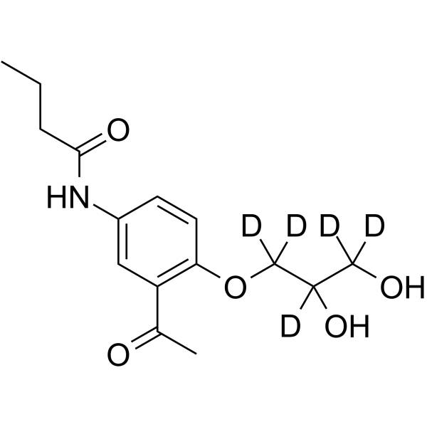 (Rac)-des(isopropylamino) Acebutolol-d5结构式