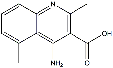 4-amino-2,5-dimethylquinoline-3-carboxylic acid结构式