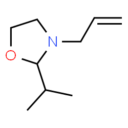 Oxazolidine, 2-(1-methylethyl)-3-(2-propenyl)- (9CI)结构式