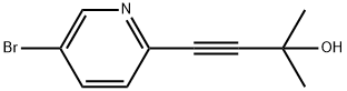 5-bromo-2-(3-methyl-3-hydroxy-1-butynyl)pyridine结构式