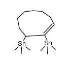 (E)-cyclonon-2-ene-1,2-diylbis(trimethylstannane)结构式