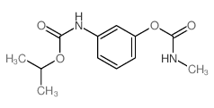 Carbanilic acid, m-hydroxy-, isopropyl ester, methylcarbamate Structure