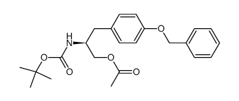 (2S)-2-N-Boc-amino-3-(4-benzyloxyphenyl)propyl acetate Structure