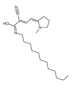 2-cyano-N-dodecyl-4-(1-methylpyrrolidin-2-ylidene)but-2-enamide结构式