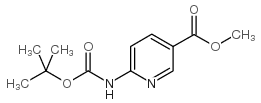 METHYL 6-((TERT-BUTOXYCARBONYL)AMINO)NICOTINATE structure