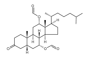 7α,12α-diformyloxy-5β-cholestan-3-one Structure