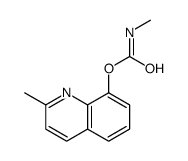 (2-methylquinolin-8-yl) N-methylcarbamate结构式