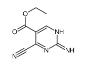 5-Pyrimidinecarboxylicacid,2-amino-4-cyano-,ethylester(8CI) structure