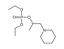 Phosphoric acid 1-methyl-2-piperidinoethyldiethyl ester Structure