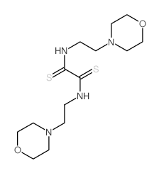 N,N-bis(2-morpholin-4-ylethyl)ethanedithioamide结构式