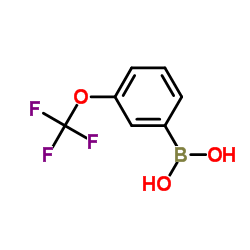 3-Trifluoromethoxyphenylboronic acid Structure