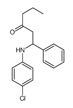 1-(4-chloroanilino)-1-phenylhexan-3-one结构式