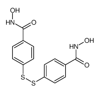 N-hydroxy-4-[[4-(hydroxycarbamoyl)phenyl]disulfanyl]benzamide结构式