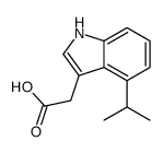 1H-Indole-3-aceticacid,4-(1-methylethyl)-(9CI) structure