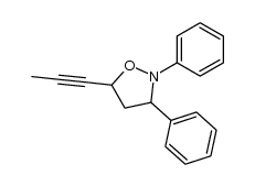 2,3-diphenyl-5-prop-1-ynyl-isoxazolidine结构式