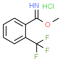 2-三氟甲基苯甲亚氨酸甲酯盐酸盐结构式