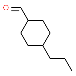 Cyclohexanecarboxaldehyde, 4-propyl- (9CI) structure