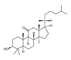 3β-hydroxylanostan-11-one Structure