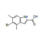 5-Bromo-4,6-dimethylindole-2-carboxylic Acid Structure