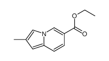 2-Methyl-6-indolizinecarboxylic acid ethyl ester结构式