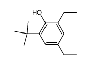 2,4-Diethyl-6-t-butyl-phenol Structure