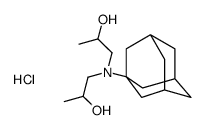 1-[1-adamantyl(2-hydroxypropyl)amino]propan-2-ol,hydrochloride结构式