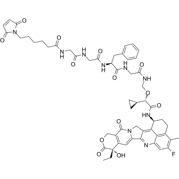 MC-Gly-Gly-Phe-Gly-(S)-Cyclopropane-Exatecan结构式