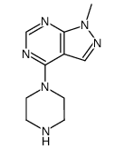 1-methyl-4-(1-piperazinyl)-1H-pyrazolo[3,4-b]pyrimidine Structure