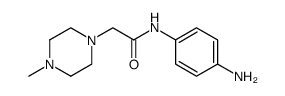 N-(4-aminophenyl)-2-(4-methylpiperazin-1-yl)acetamide结构式