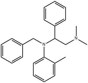 α-(Dimethylaminomethyl)-N-(o-tolyl)-N-benzylbenzenemethanamine结构式