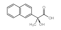 (s)-2-hydroxy-2-methyl(2-naphthalene)acetic acid结构式