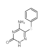 5-amino-6-phenylsulfanyl-2H-1,2,4-triazin-3-one Structure