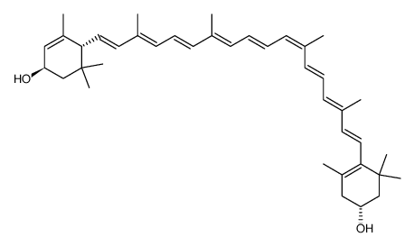 (3R,3'R,6'R,13-cis)-b,e-Carotene-3,3'-diol structure